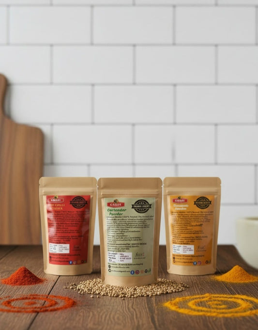 Red Chilli, Coriander & Turmeric Powder Combo